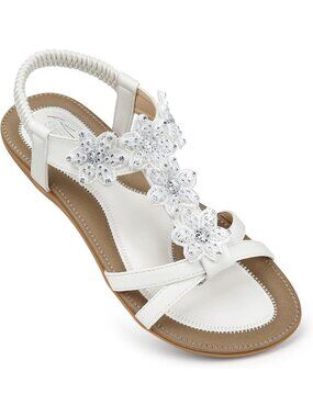 Stylish Comfortable Women's Dressy Flat Sandals - Perfect for Summer Outings